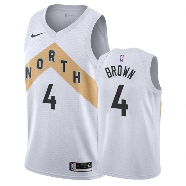 Toronto Raptors #4 Lorenzo Brown City Jersey