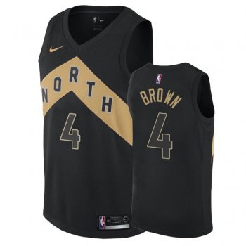 Toronto Raptors #4 Lorenzo Brown City Jersey