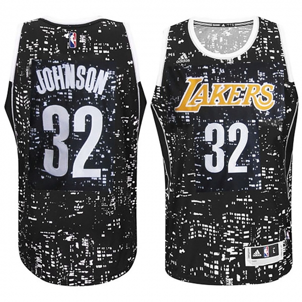 Los Angeles Lakers #32 Earvin Johnson City Jersey