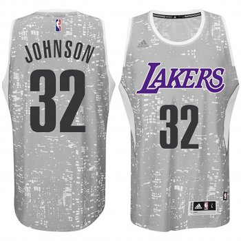 Los Angeles Lakers #32 Earvin Johnson City Jersey