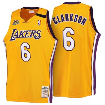 Los Angeles Lakers #6 Jordan Clarkson Hardwood Classics Jersey