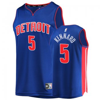 Men's Pistons Luke Kennard Blue Replica Icon Jersey Fanatics Branded