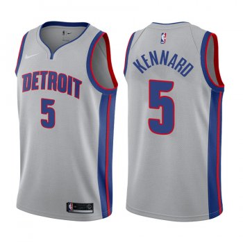 Detroit Pistons Luke Kennard #5 Gray Statement Jersey