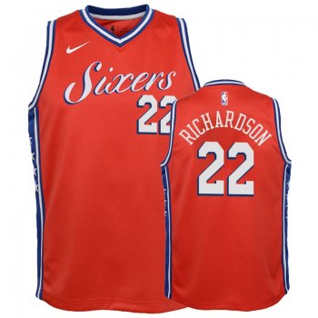 Youth Philadelphia 76ers Malachi Richardson #22 Red 2018-19 Statement Jersey