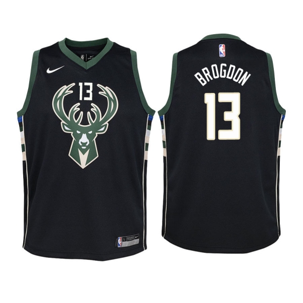 Youth Milwaukee Bucks #13 Malcolm Brogdon Statement Jersey