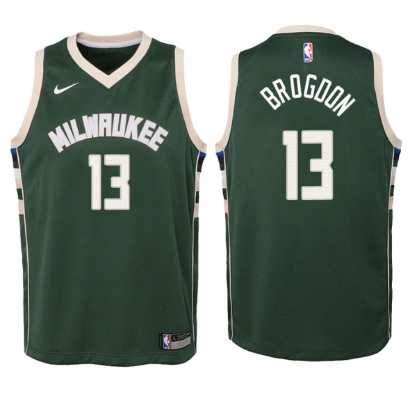 Youth Milwaukee Bucks #13 Malcolm Brogdon Icon Jersey