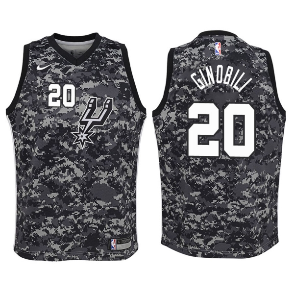 Youth San Antonio Spurs #20 Manu Ginobili City Jersey