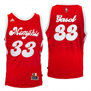 Memphis Grizzlies #33 Marc Gasol Hardwood Classics Jersey