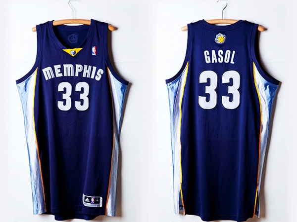 Memphis Grizzlies #33 Marc Gasol Hardwood Classics Jersey