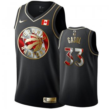 Toronto Raptors #33 Marc Gasol Golden Edition Jersey