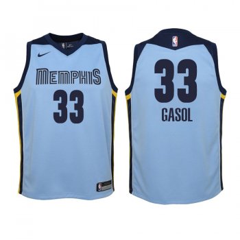 Youth Memphis Grizzlies #33 Marc Gasol Statement Jersey