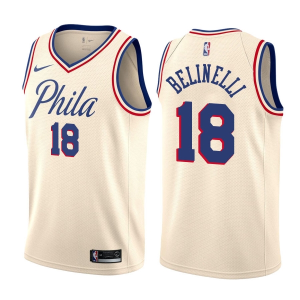 Philadelphia 76ers #18 Marco Belinelli City Jersey