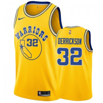 Golden State Warriors #32 Marcus Derrickson Hardwood Classics Jersey