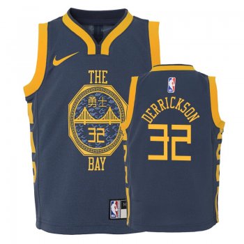 Youth Golden State Warriors #32 Marcus Derrickson City Jersey