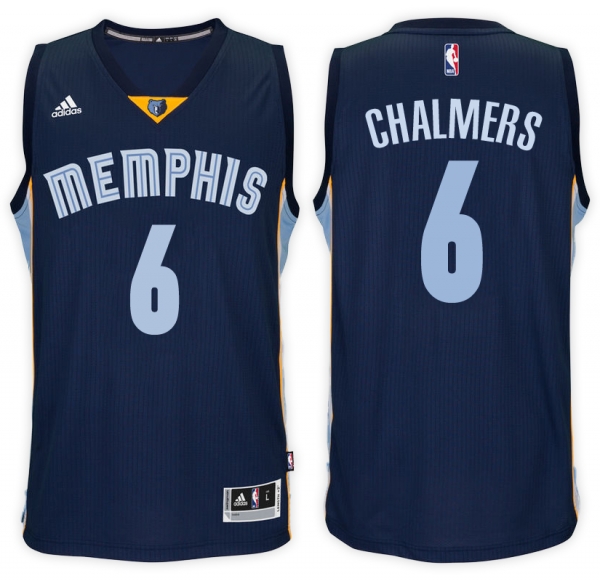 Memphis Grizzlies #6 Mario Chalmers Road Jersey