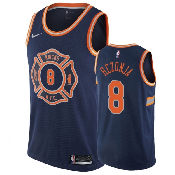 New York Knicks #8 Mario Hezonja City Jersey