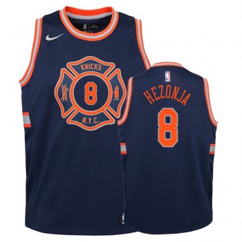 Youth New York Knicks #8 Mario Hezonja City Jersey