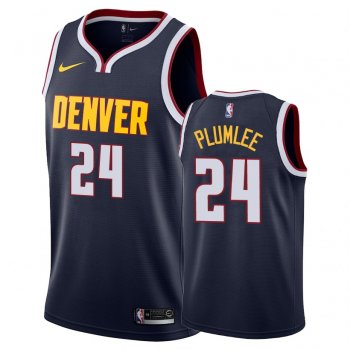 Denver Nuggets Mason Plumlee #24 Navy 2018-19 Icon Jersey