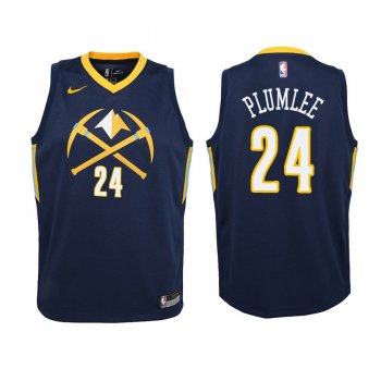 Youth Denver Nuggets #24 Mason Plumlee City Jersey