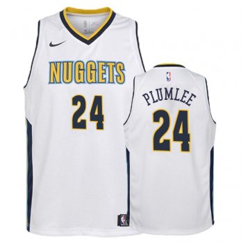 Youth Denver Nuggets #24 Mason Plumlee Association Jersey