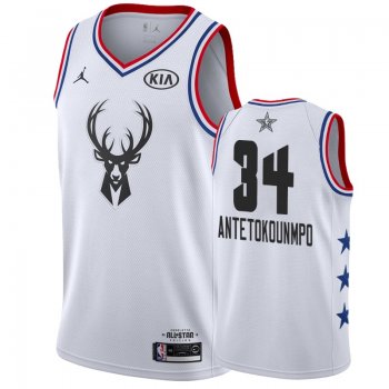 Bucks Giannis Antetokounmpo 2019 All-Star Game Jersey - White