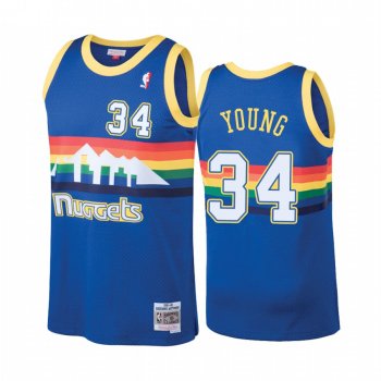 Denver Nuggets #34 Nick Young Hardwood Classics Jersey