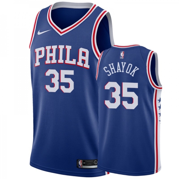 Philadelphia 76ers #35 Marial Shayok Icon Jersey