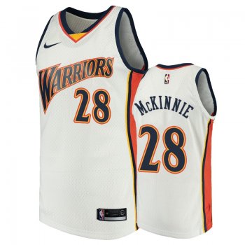 Golden State Warriors #28 Alfonzo McKinnie Hardwood Classics Jersey