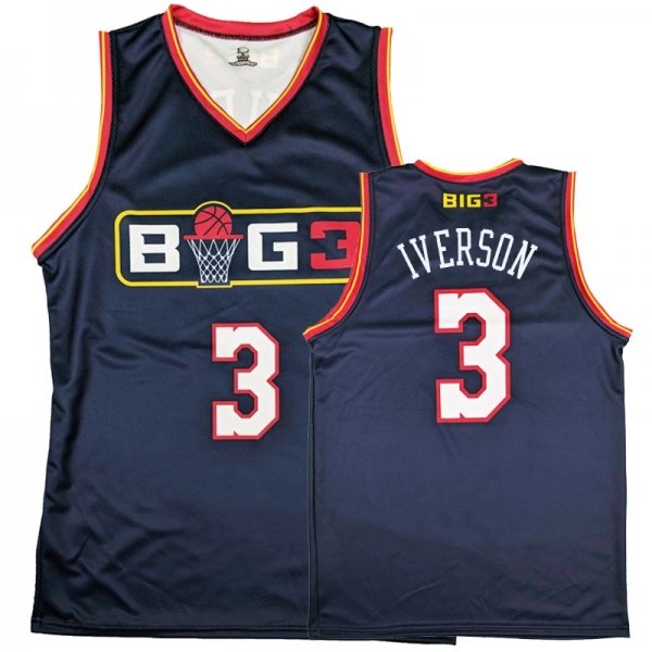 BIG 3 #3 Allen Iverson Big 3 Jersey