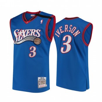 Philadelphia 76ers #3 Allen Iverson Hardwood Classics Jersey