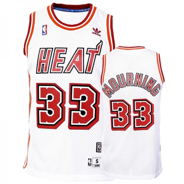 Miami Heat #33 Alonzo Mourning Hardwood Classics Jersey