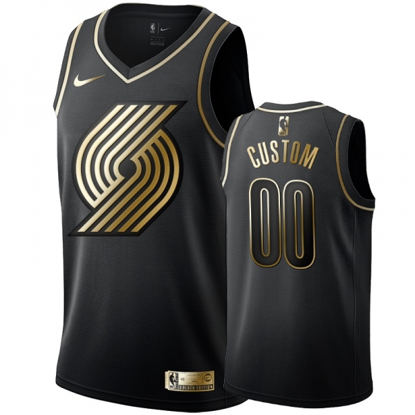 Portland Trail Blazers #00 Custom Golden Edition Jersey