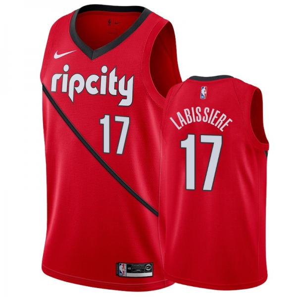 Portland Trail Blazers #17 Skal Labissiere Earned Jersey