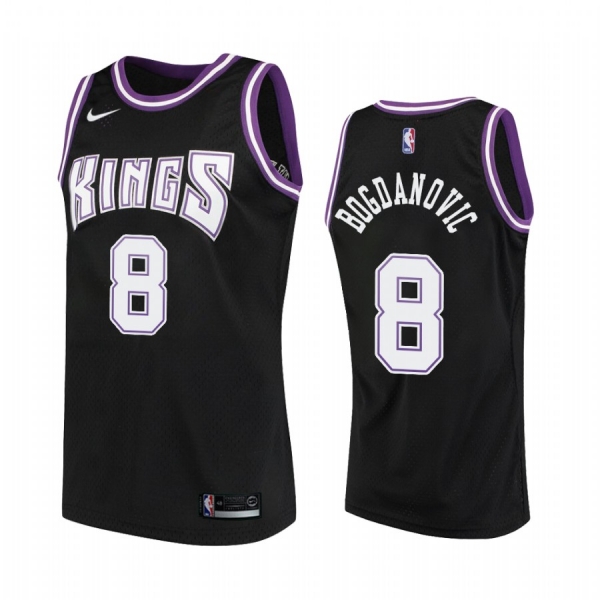 Sacramento Kings #8 Bogdan Bogdanovic Hardwood Classics Jersey