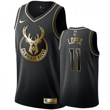 Milwaukee Bucks #11 Brook Lopez Golden Edition Jersey