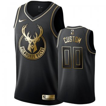 Milwaukee Bucks #00 Custom Golden Edition Jersey