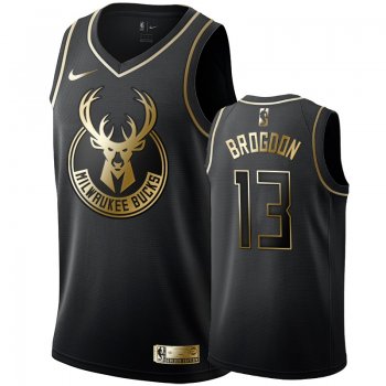 Milwaukee Bucks #13 Malcolm Brogdon Golden Edition Jersey