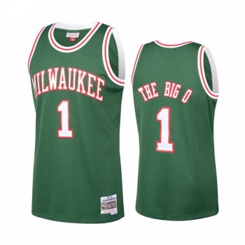 Milwaukee Bucks #1 Oscar Robertson Hardwood Classics Jersey