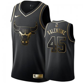 Chicago Bulls #45 Denzel Valentine Golden Edition Jersey