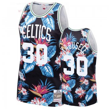 Black Celtics Guerschon Yabusele Black Floral Fashion Jersey