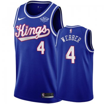 Sacramento Kings #4 Chris Webber Throwback Jersey