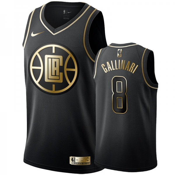 Los Angeles Clippers #8 Danilo Gallinari Golden Edition Jersey