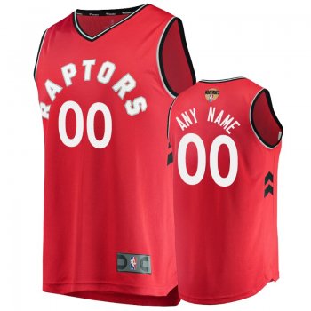 Raptors Custom Red 2019 NBA Finals Icon Replica Jersey