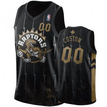 Toronto Raptors #00 Custom Raptors X OVO Jersey