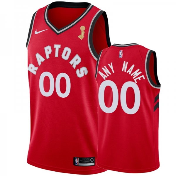 Toronto Raptors #00 Custom Finals Champions Jersey