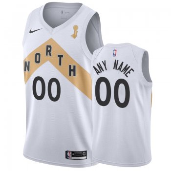 Toronto Raptors #00 Custom Finals Champions Jersey