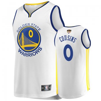 Golden State Warriors #0 DeMarcus Cousins NBA Finals Jersey