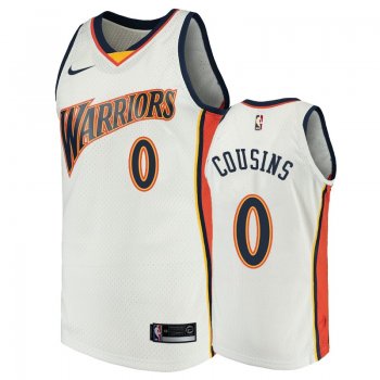 Golden State Warriors #0 DeMarcus Cousins Hardwood Classics Jersey