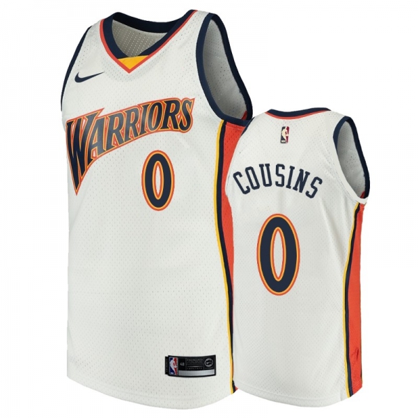 Golden State Warriors #0 DeMarcus Cousins Hardwood Classics Jersey