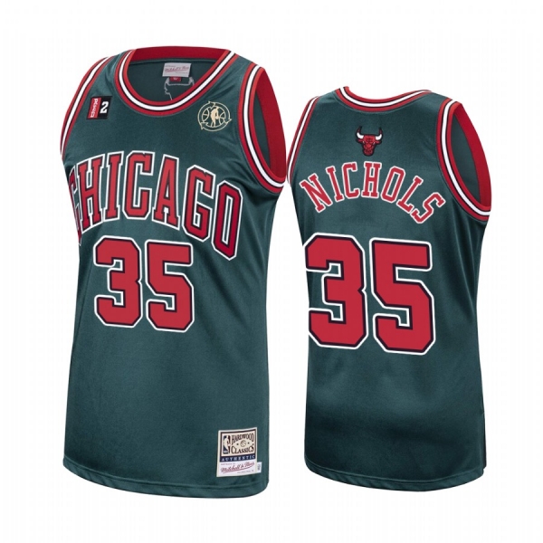 Chicago Bulls #35 Demetris Nichols Hardwood Classics Jersey